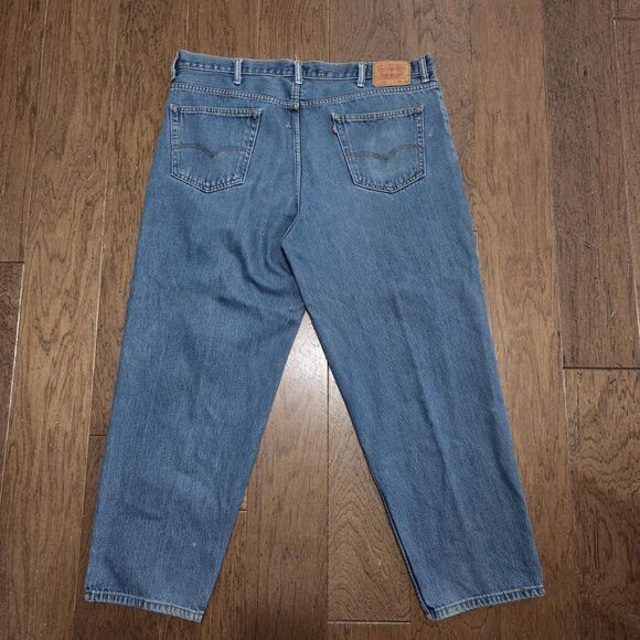 Y2K Levi's 560 Jeans Loose Tapered Medium Wash Men's 42x30 (44x30) - Picture 6 of 9